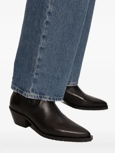 Allsaints Leather Marcie Chelsea Boots In Black