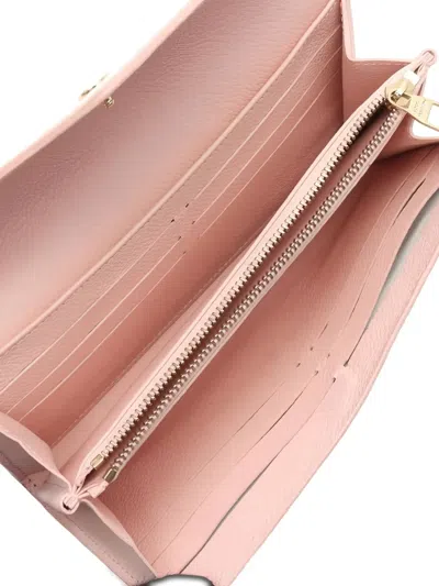 Pre-owned Louis Vuitton 2021s Monogram Empreinte Bifold Wallet In Pink