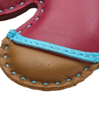 Pre-owned Hermes 2023 Geegee Camail Bag Charm In Red