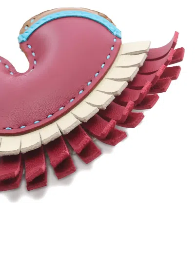 Pre-owned Hermes 2023 Geegee Camail Bag Charm In Red