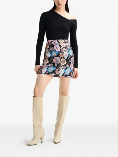 Essentiel Antwerp Imeric Asymmetric Ribbed Sweater In Black