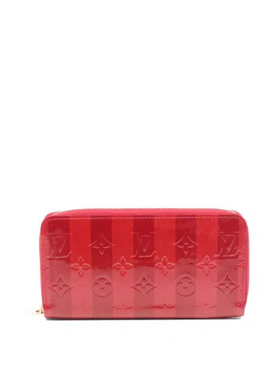 Pre-owned Louis Vuitton Monogram Wallet In Red