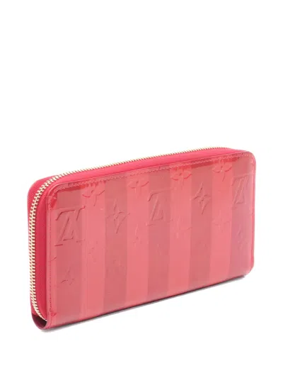 Pre-owned Louis Vuitton Monogram Wallet In Red