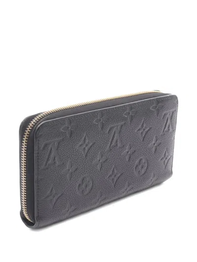 Pre-owned Louis Vuitton Zippy Wallet In Black