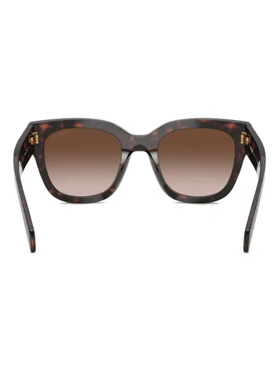 Prada Tortoiseshell Butterfly-frame Sunglasses In Brown