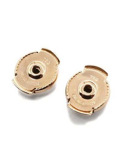 Pre-owned Van Cleef & Arpels 2010s 18k Rose Gold Sweet Alhambra Carnelian Earrings In Pink