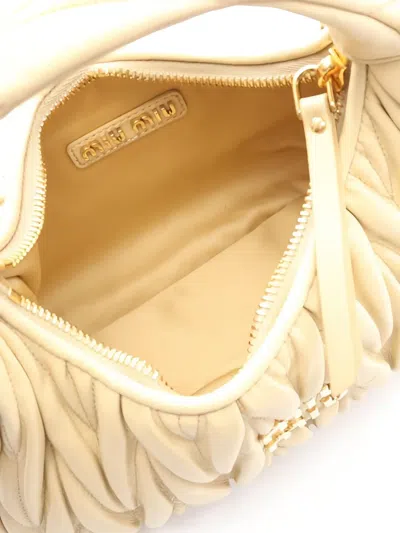 Pre-owned Miu Miu Wander Shoulder Bag In Neutral