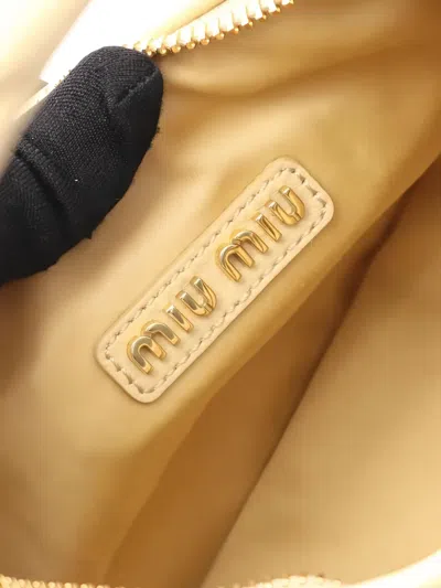 Pre-owned Miu Miu Wander Shoulder Bag In Neutral