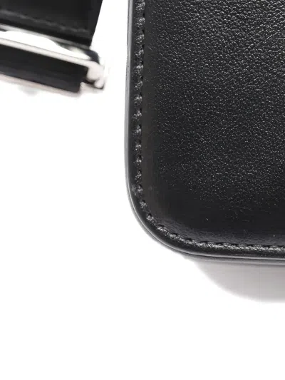 Pre-owned Dior 2010s World Tour Leather Messenger Bag In Black