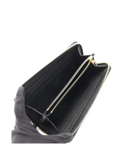 Pre-owned Louis Vuitton 2021s Empreinte Zip Wallet In Black