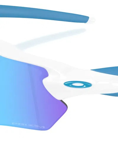 Oakley Logo Geometric Frame Sunglasses In Blue