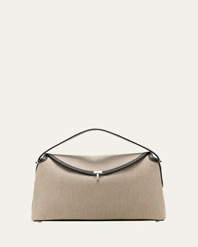 Totême T-lock Canvas Top-handle Bag In Multi
