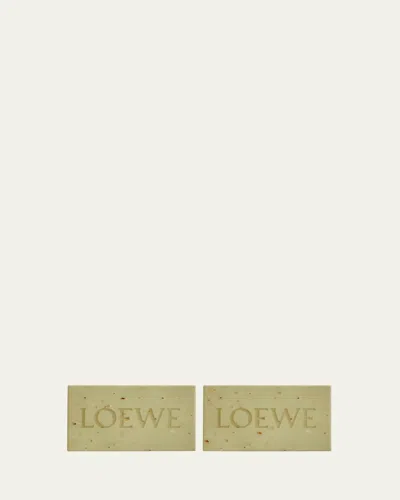 Loewe Marihuana Pack Of Two Scented Soap Bars 125g In Green