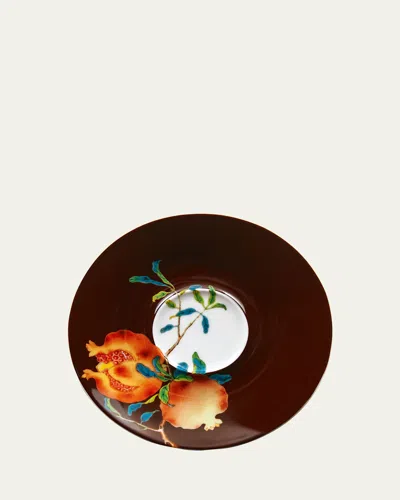 Raynaud Harmonia Porcelain Tea Saucer In Brown