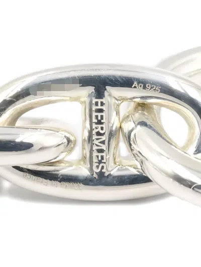 Pre-owned Hermes 2010s Chaîne D'ancre Bracelet In Silver