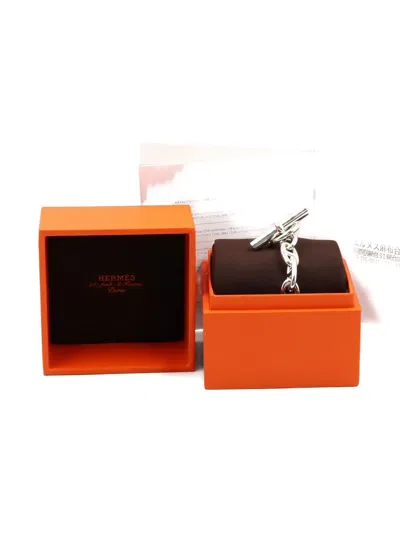 Pre-owned Hermes 2010s Chaîne D'ancre Bracelet In Silver