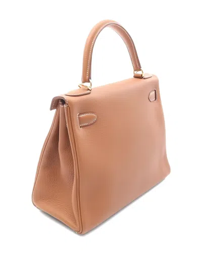 Pre-owned Hermes 2023 Kelly 28 Tote Bag In Brown