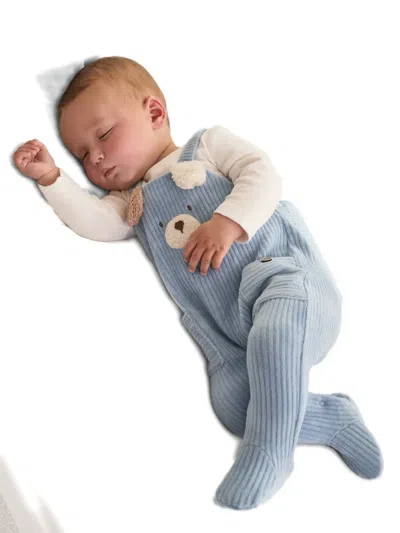 Mayoral Corduroy Teddy Babygrow Set In Blue