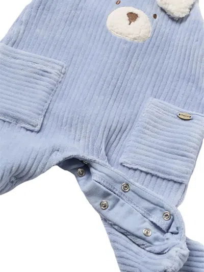 Mayoral Corduroy Teddy Babygrow Set In Blue