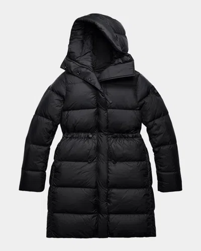 Canada Goose Montgomery Down Hooded Puffer Coat In Black