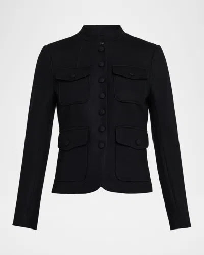 Rag & Bone Mercer Linen Blazer In Black