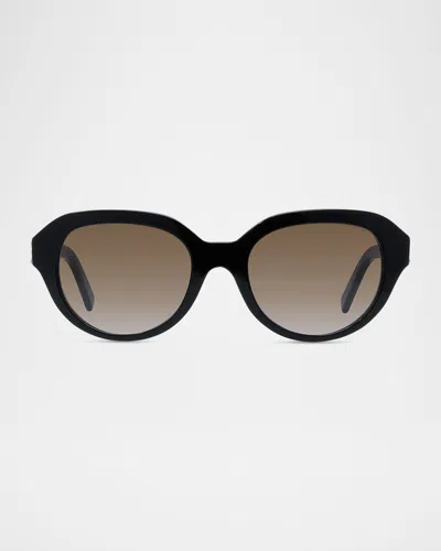 Givenchy 4g Acetate Round Sunglasses In Black