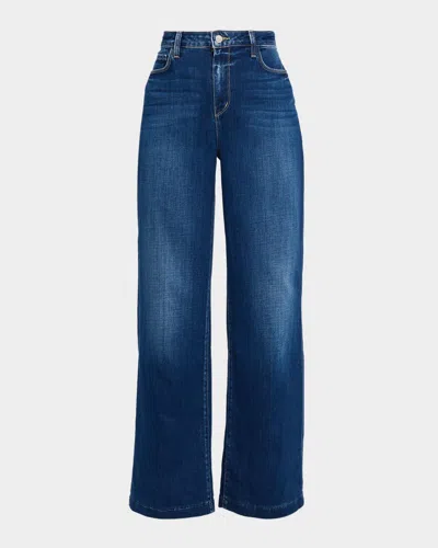 L'agence Scottie High Rise Wide Leg Jeans Marvista In Blue