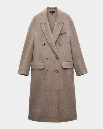 Rag & Bone Vasso Wool Coat In Brown