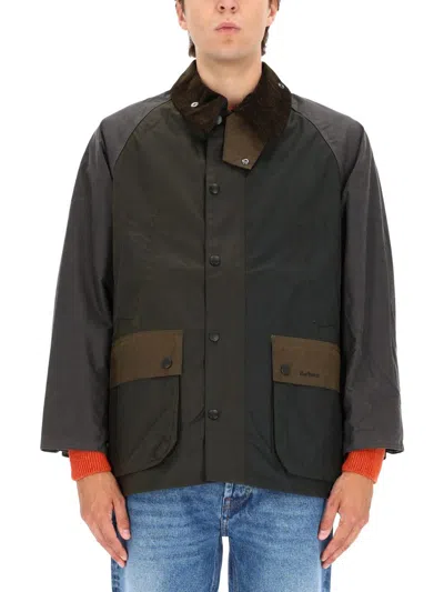 Barbour Patchwork Bedale Waxed Jacket In Multi