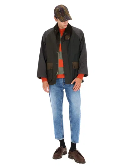 Barbour Patchwork Bedale Waxed Jacket In Multi