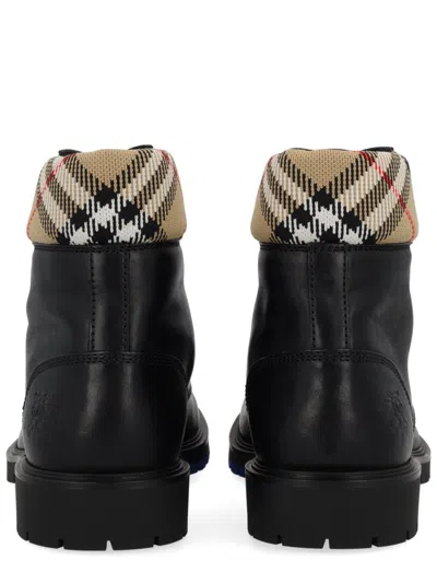 Burberry Brown Leather Amphibian Rogue In Animal Print