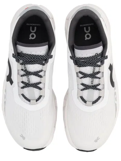 On Running Cloudmonster Sneakers With Technical Fabric Upper And Ultralight Sole In White