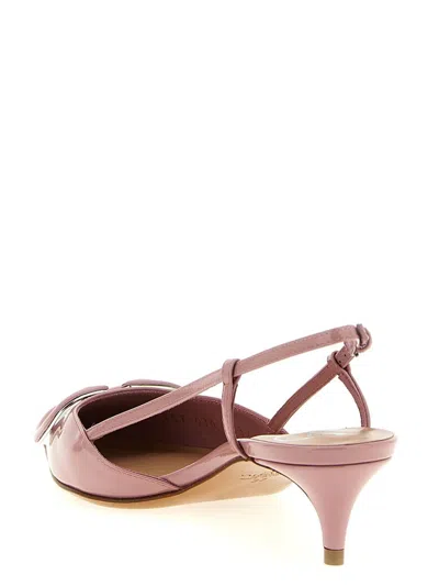 Valentino Garavani Valentino Vlogo 40 Patent Slingback Leather Pump In Pink