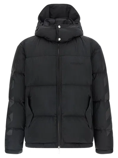 Off-white Diagonal Arrow Down Jacket In Black