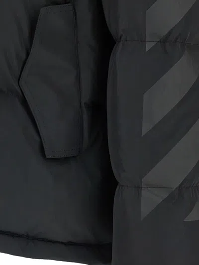 Off-white Diagonal Arrow Down Jacket In Black