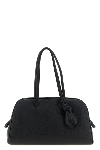Jacquemus Le Petit Turismo Grain Leather Bag In Black
