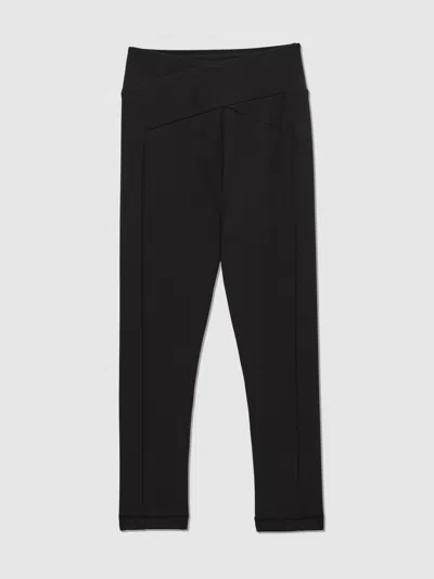 Reiss Black Barre Royal Ballet Panel Leggings In Black