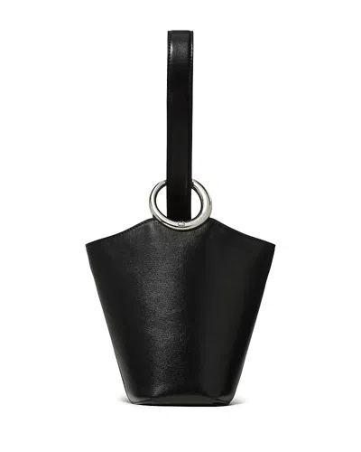 Kate Spade New York Mini Halo Fine Grain Leather Bucket Bag In Black