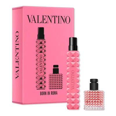Valentino Donna Born In Roma Eau De Parfum 2-piece Travel Gift Set In Transparent