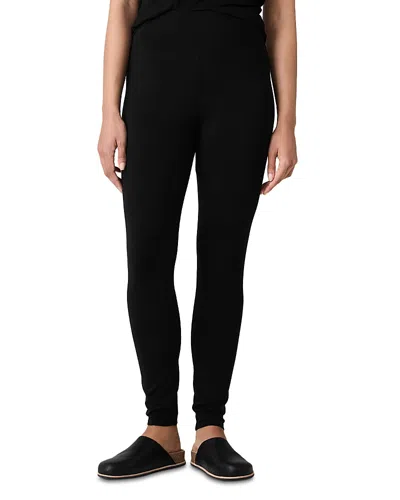 Eileen Fisher Stretch Jersey Knit Leggings In Black
