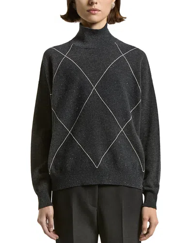 Peserico Turtleneck Knitted Sweater In Multi