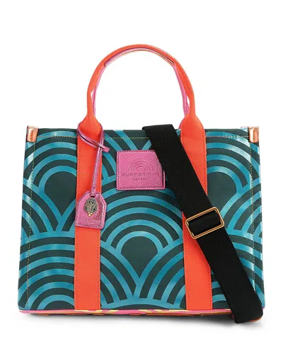 Kurt Geiger London X-small Southbank Canvas Tote In Multi