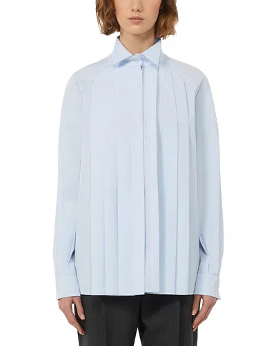 Weekend Max Mara Acanto Light Blue Shirt In Blue