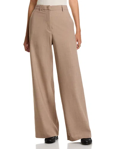 Fabiana Filippi Bi Stretch Wool Blend Wide Leg Pants In Neutral