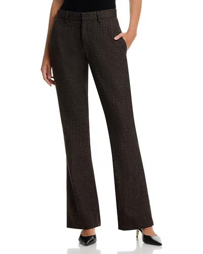 Fabiana Filippi Prince Of Wales Bootcut Pants In Black
