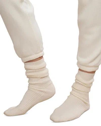 Jenni Kayne Cashmere Knit Socks In Nude
