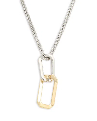 Allsaints Hex Charm Pendant Necklace In Multi