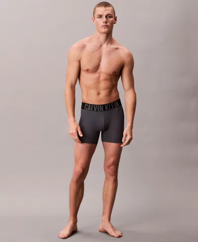 Calvin Klein Men's 3-pack Intense Power Micro Boxer Briefs In Black