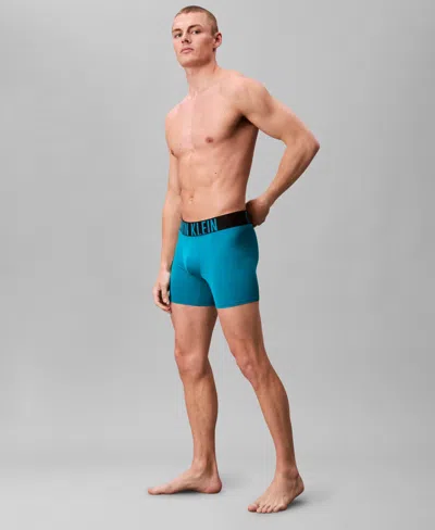 Calvin Klein Men's Intense Power Micro 3-pack Boxer Brief In Blue