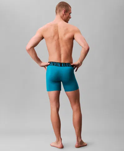 Calvin Klein Men's Intense Power Micro 3-pack Boxer Brief In Blue